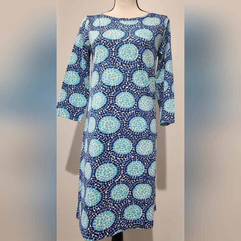 Capelton Road Blue and Green Patterned Beach Dress